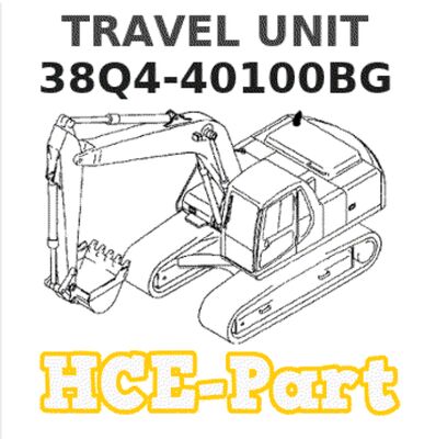 38Q4-40100 38Q4-40100BG R140LC-9のための旅行単位