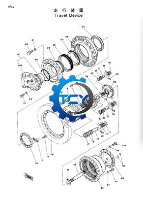 9066008 Travel Gearbox FOR EX200-1